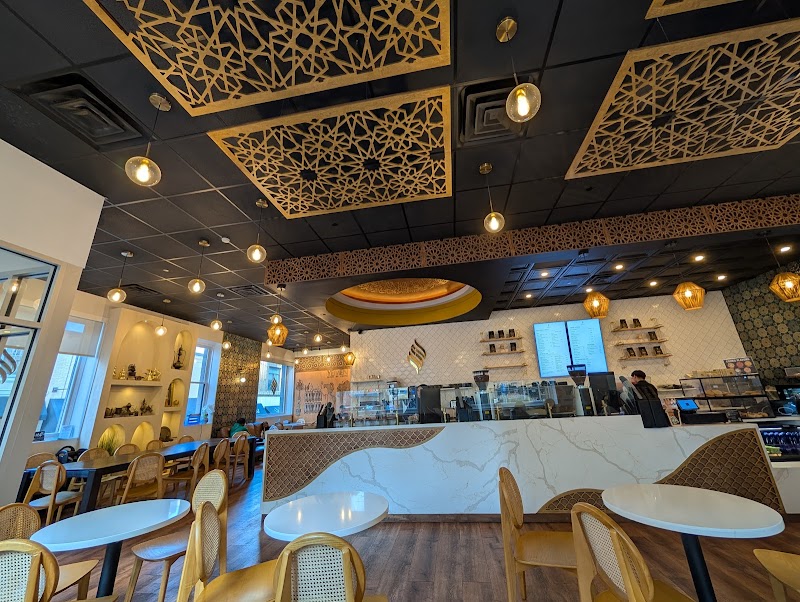 Rough and finish carpentry — custom millwork and woodwork at Haraz café