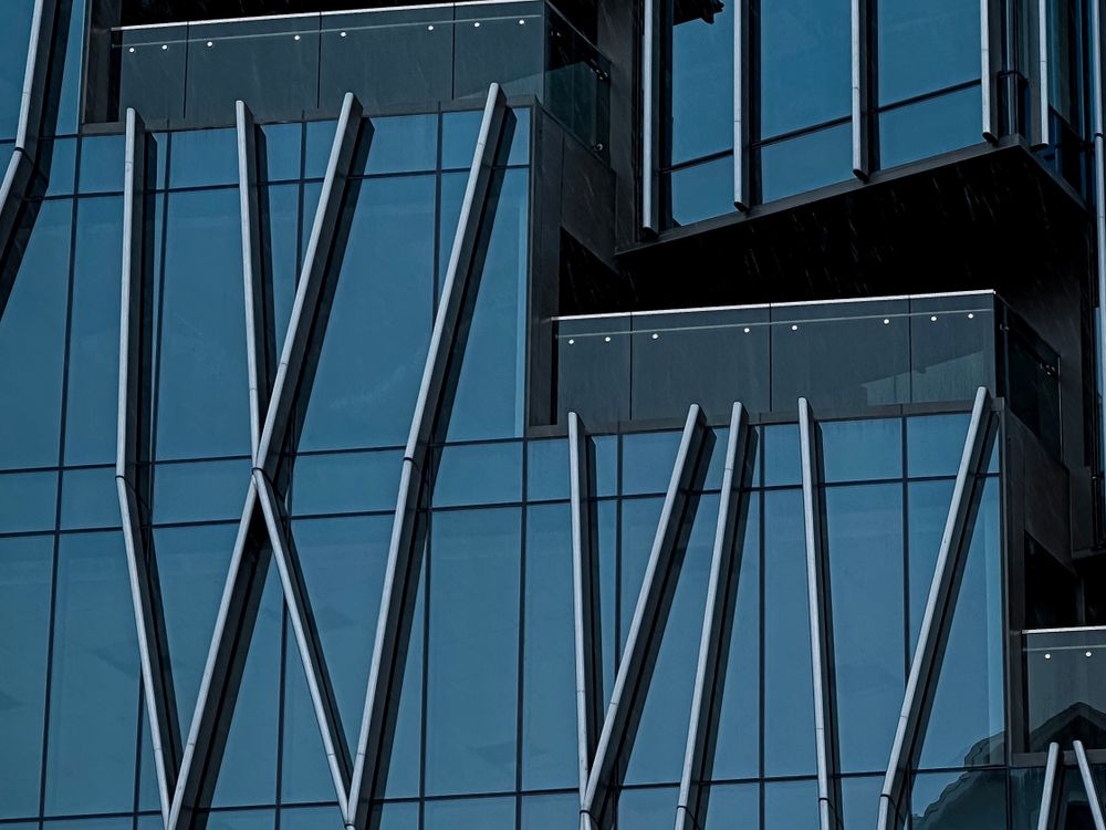 Glazing — glass curtain-wall facade